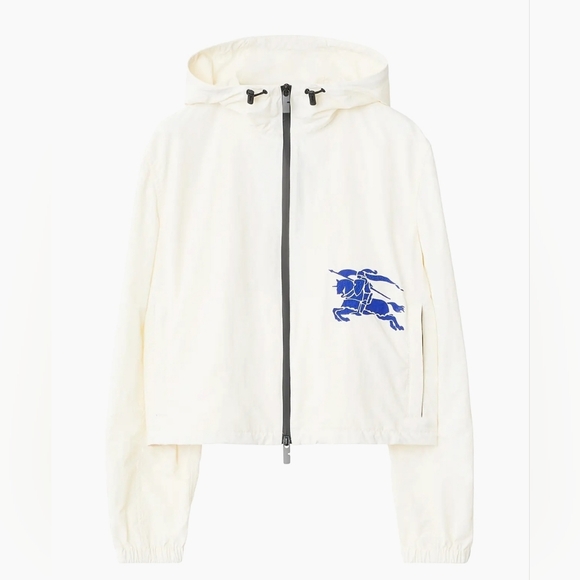 Burberry Equestrian Knight Design Zip Hoodie